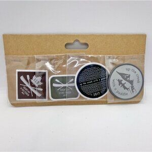 Hudson's Bay Commemorative Canoe patches Canada Set of 4- New in pkg